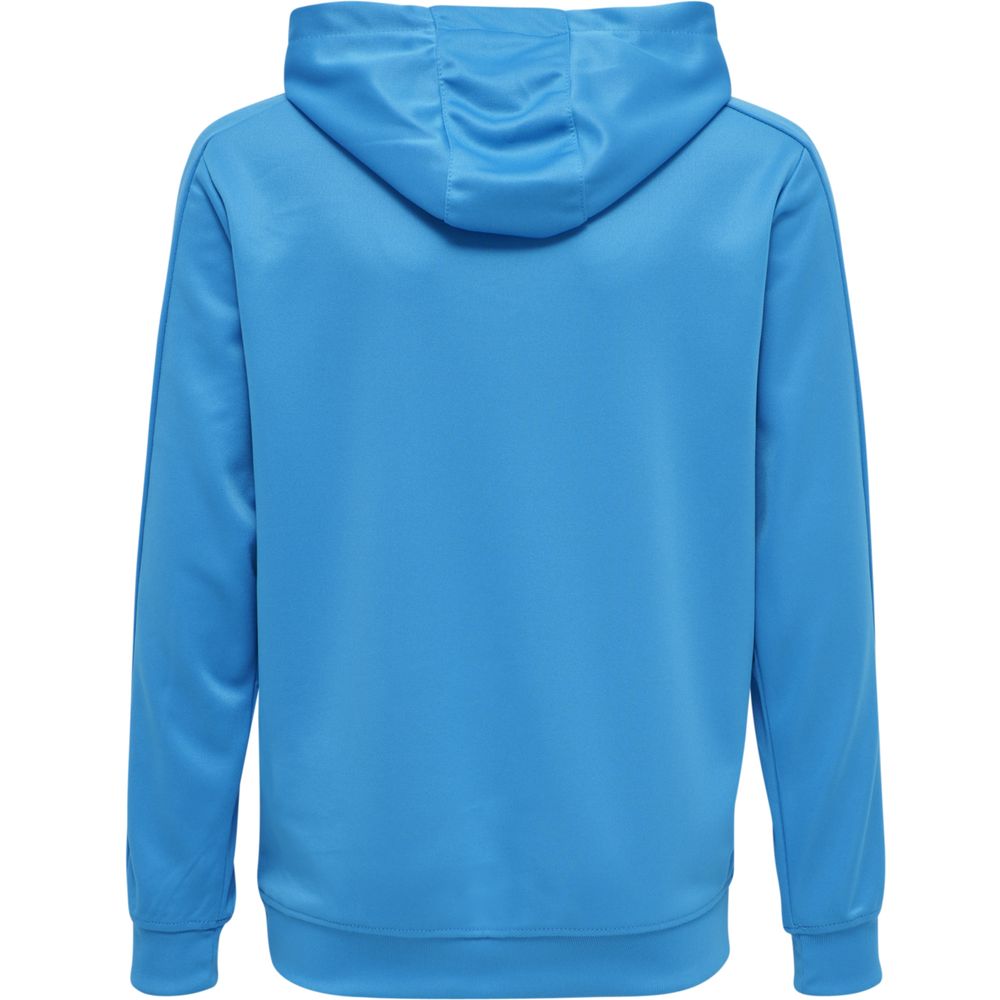 128 Hummel niebieska bluza chłopięca sportowa piłkarska hoodie trening