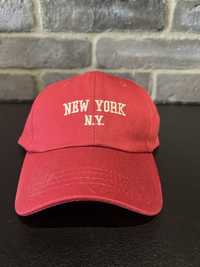 Nowa czerwona czapka z napisem New York vintage unisex