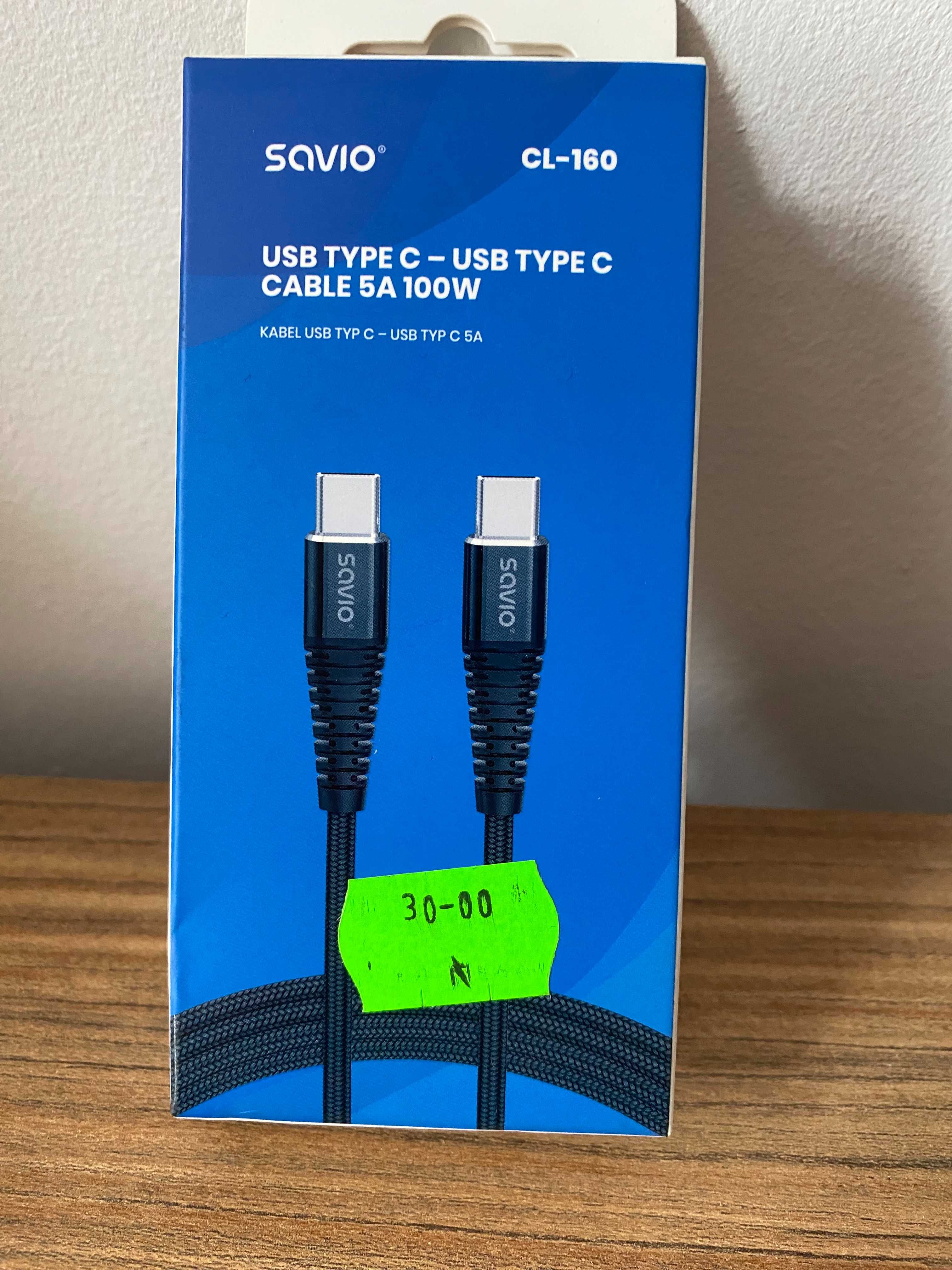 Kabel ładujący USB-C - USB-C  / 2m - moc 100W