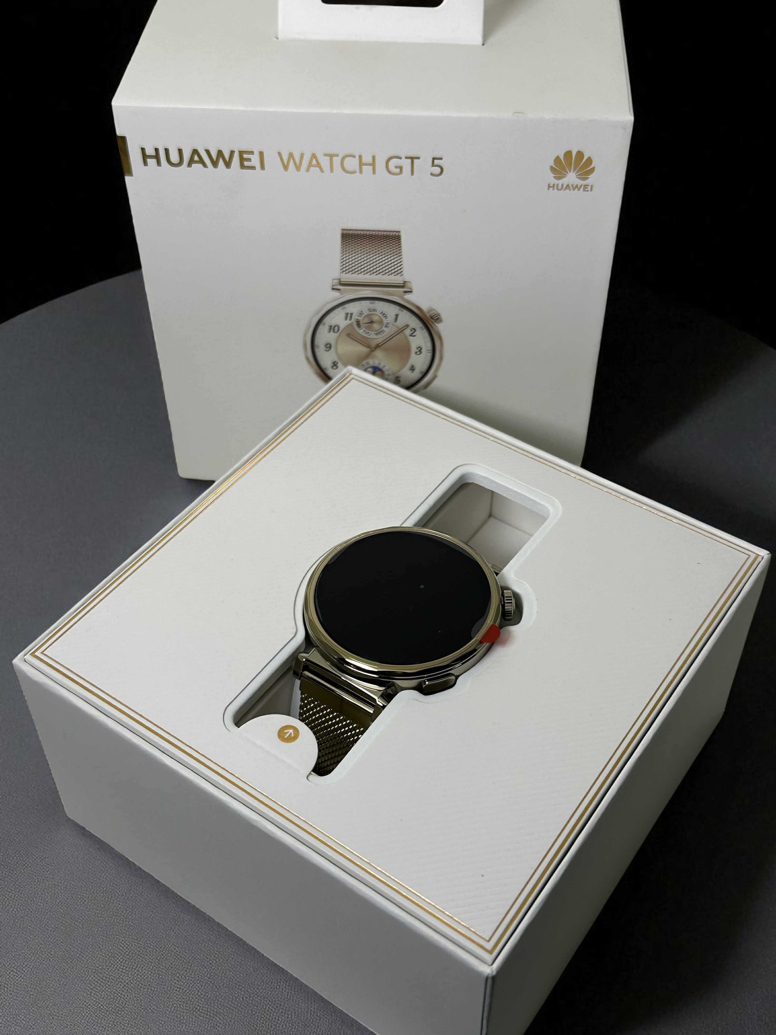 Huawei Watch GT 5 41 mm ZŁOTY – nowy– GWARANCJA 24 m.
