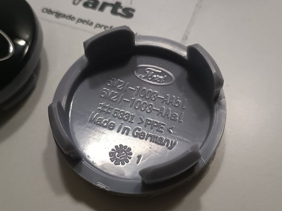 Conjunto 4 centros de Jante Ford 54mm Preto