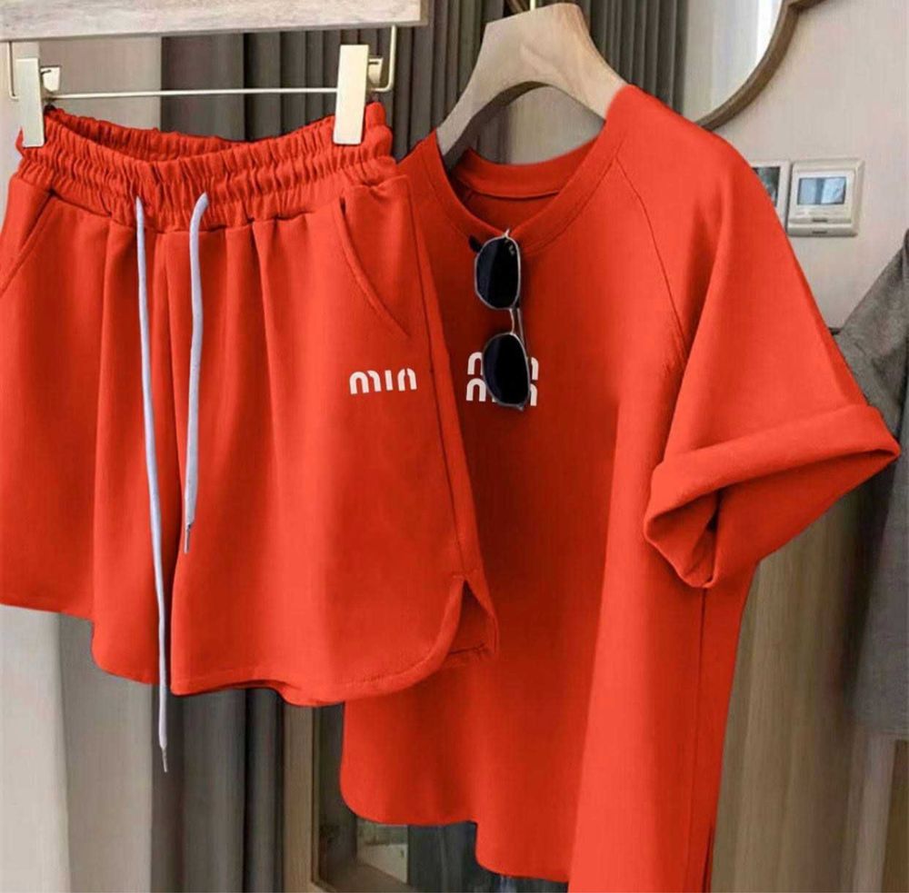 Женский летний костюм с шортами MIU / Жіночий літній костюм з шортами
