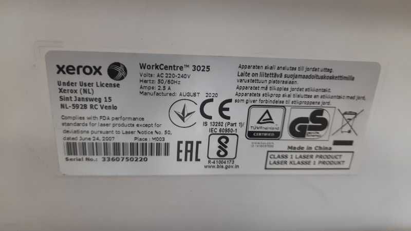 БФП Xerox WorkCentre 3025 Б/В без Wi-Fi
