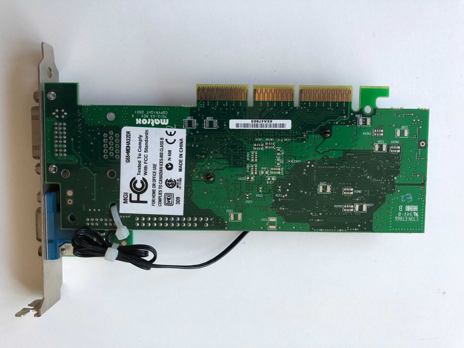 karta graficzna Matrox G550 Dual Head 32MB G55+MDHA32DR