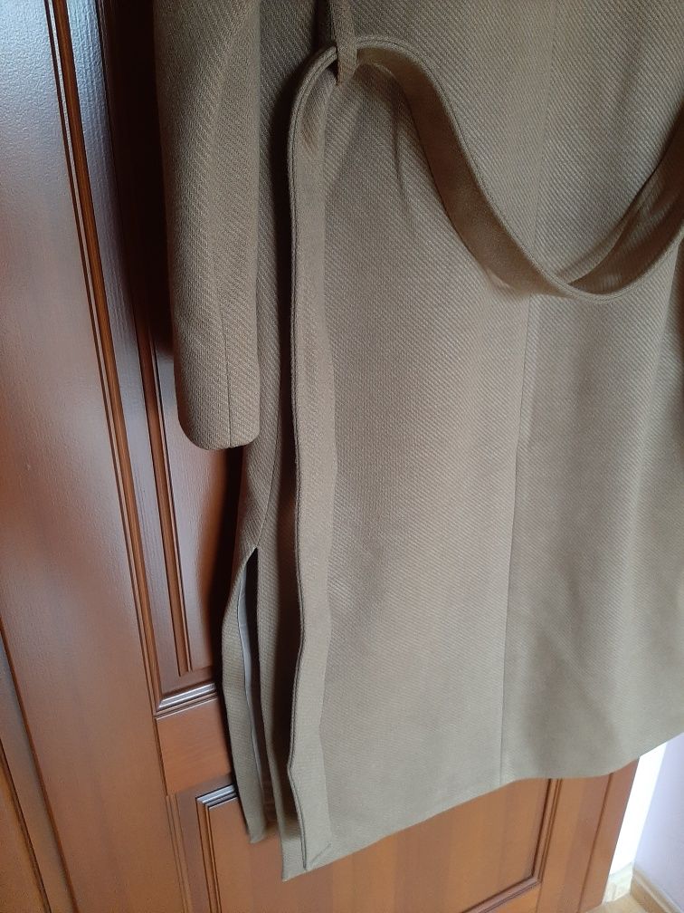 Nowy płaszcz H&M, brązowy, camel, rozmiar XS, S, M