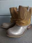 Buty złote botki, kowbojki roz 40
