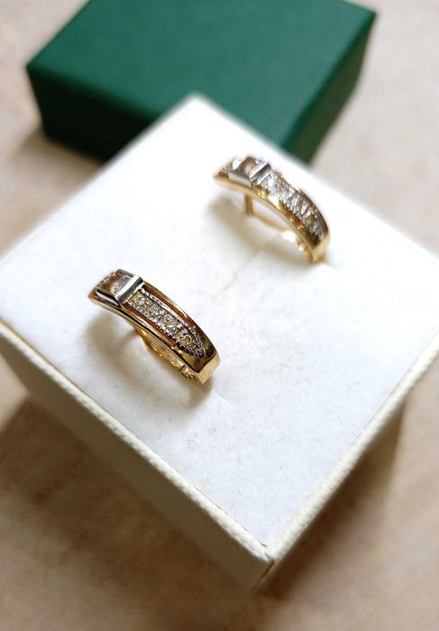 Złote kolczyki p.585/2,99g