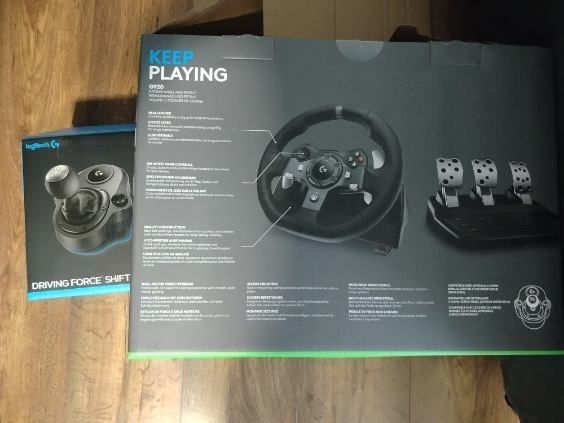 Kierownica Logitech g920 + shifter jak nowe Gwarancja