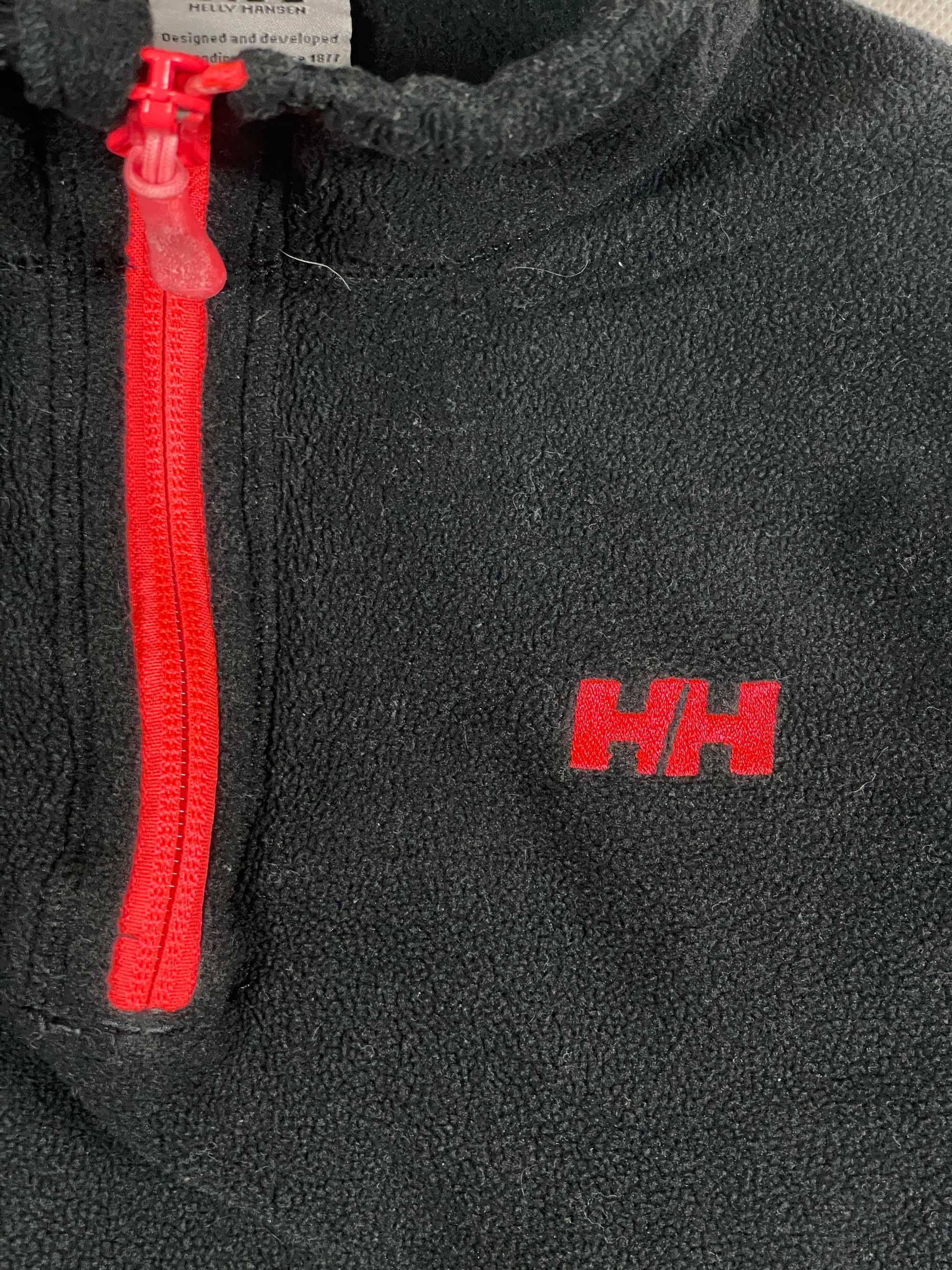 Helly Hansen Polar Damski Czarny Stójka Zamek Logo Unikat Klasyk S