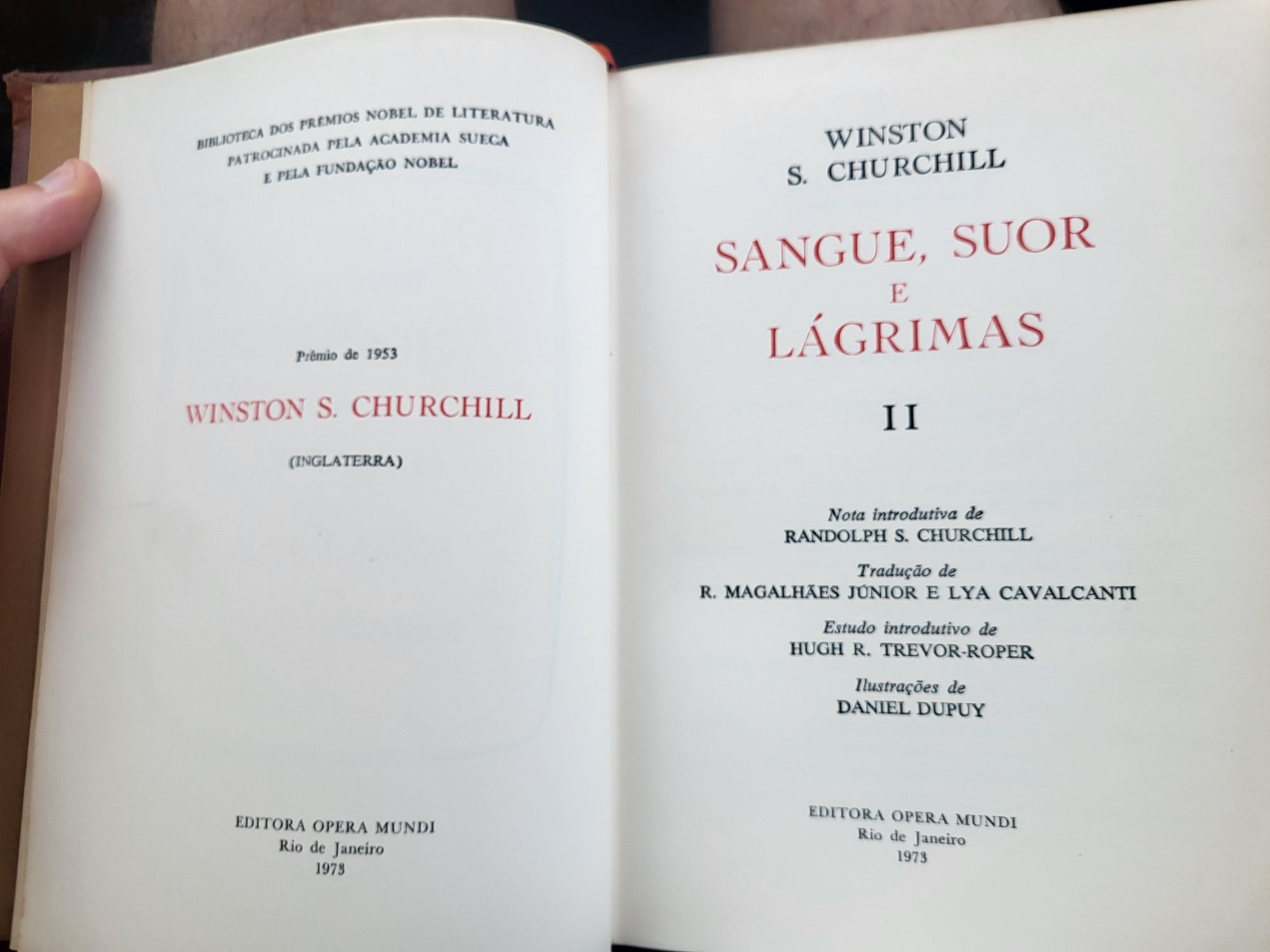 Livro - Winston Churchill - Prêmio Nobel 1953