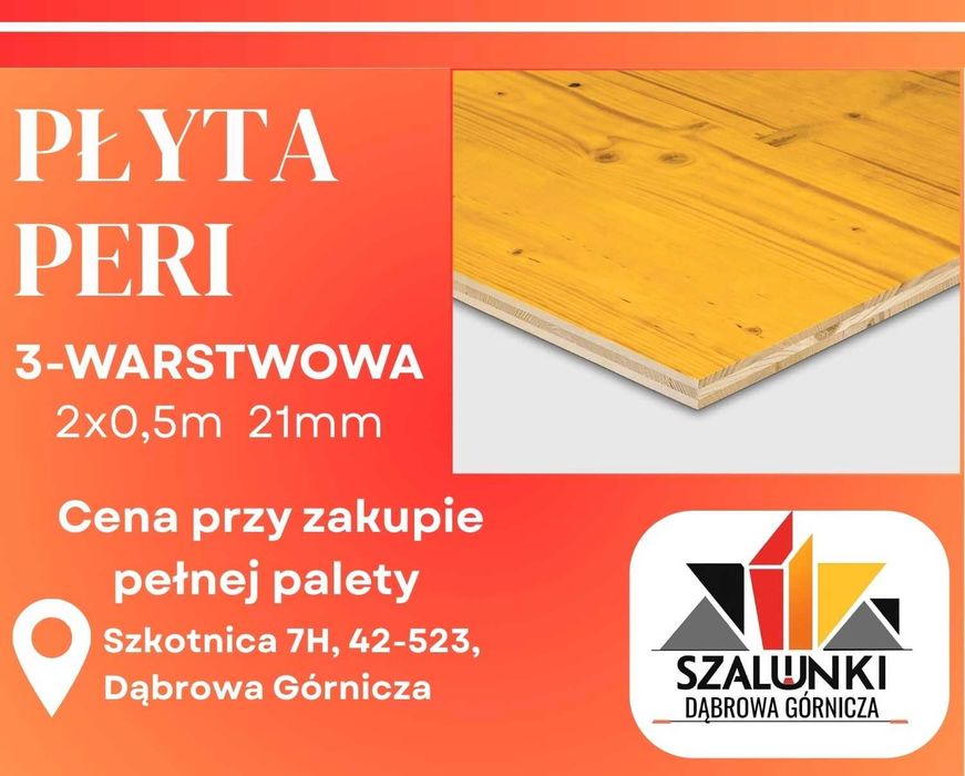 Płyta trójwarstwowa Peri sklejka szalunki