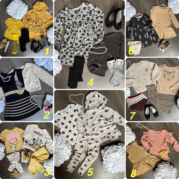 Комплекти одягу р.104-110 см/4-5р костюм сукня світшот штани лонгслів