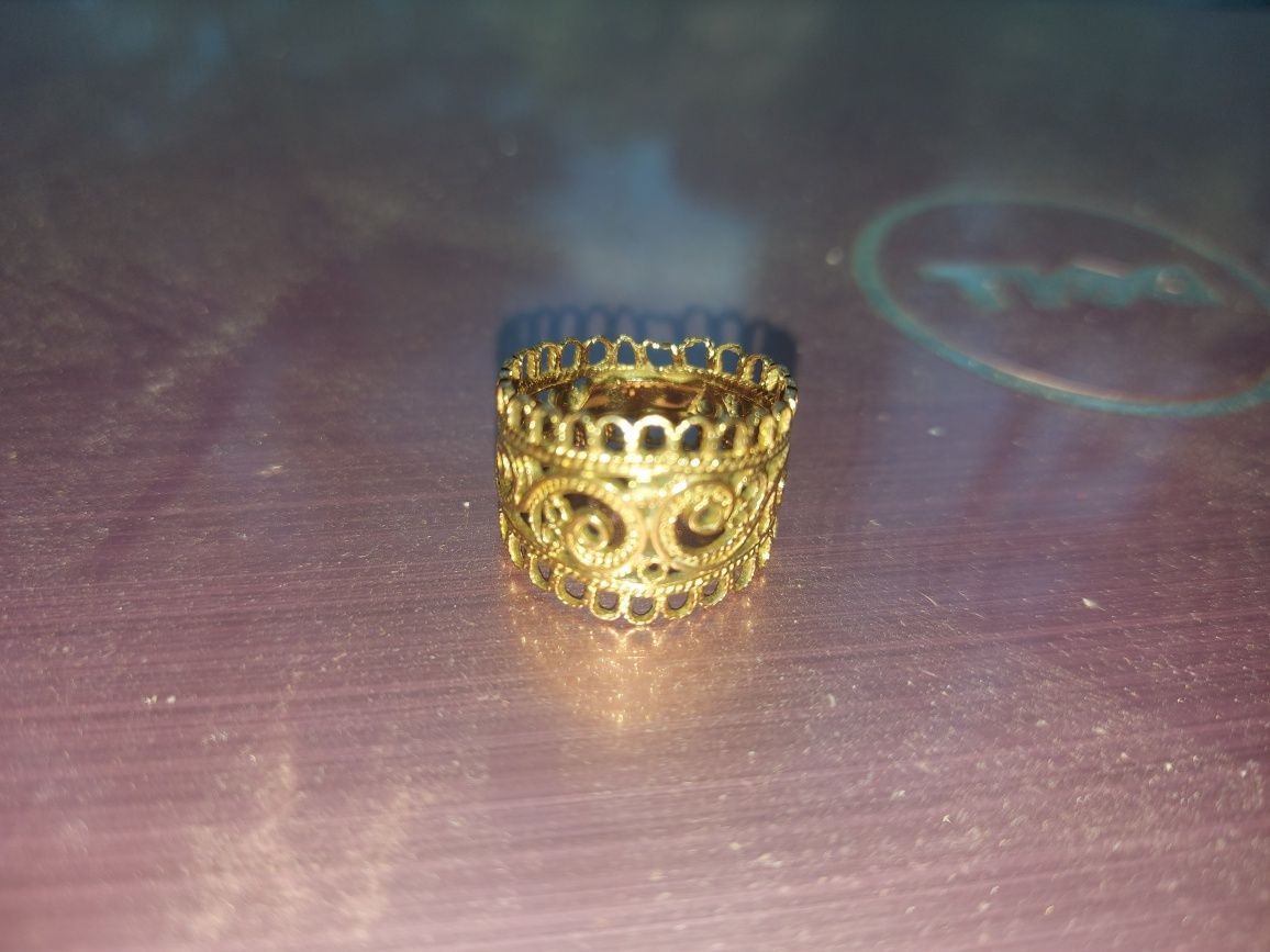 Шикарное Винтажное золотое кольцо, 583 проба, клеймо