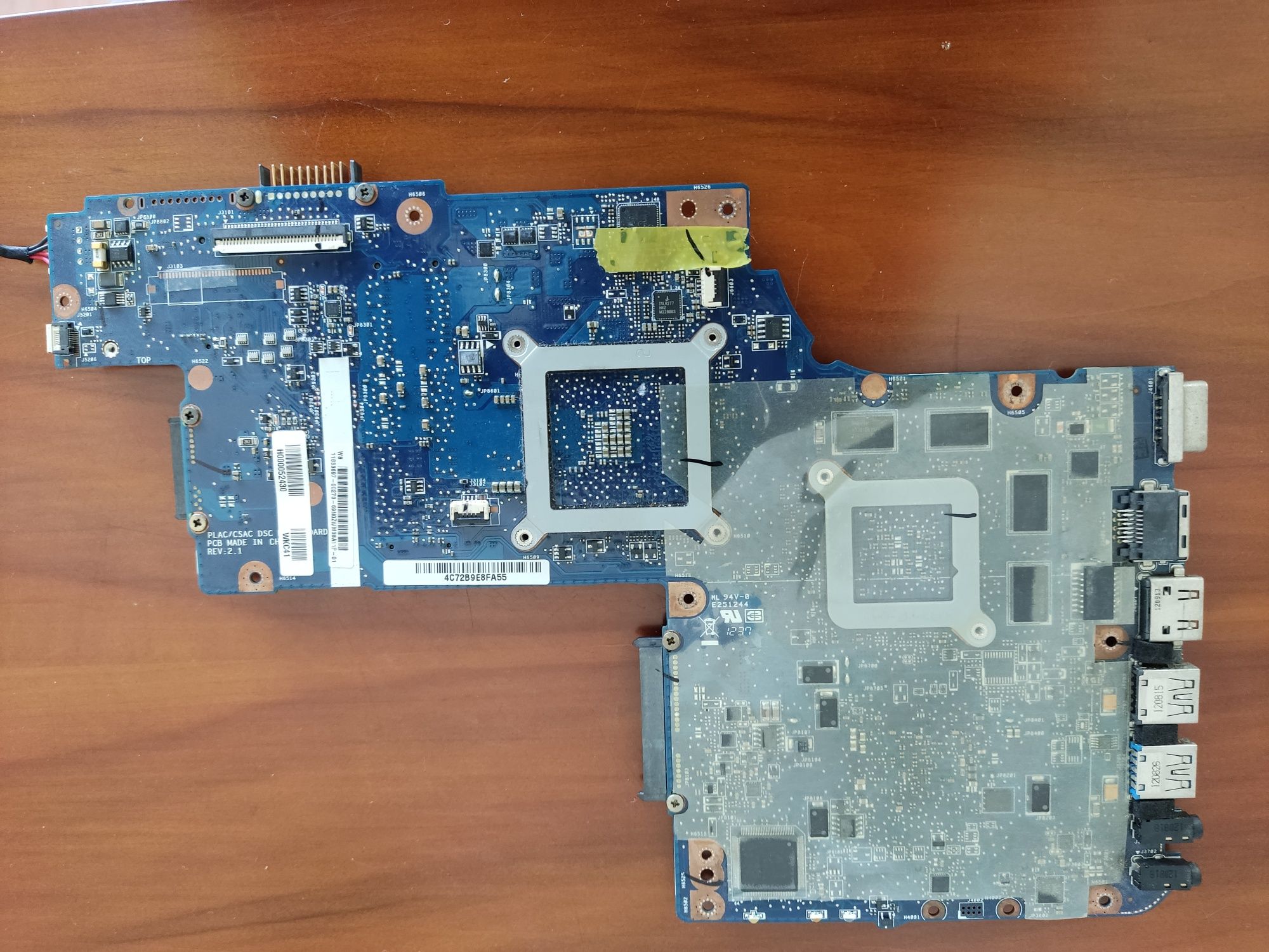 Motherboard Toshiba C855D-13G AVARIADA com processador AMD A8