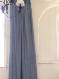 Quatro cortinados azul alfazema tecido  Kilo Americano