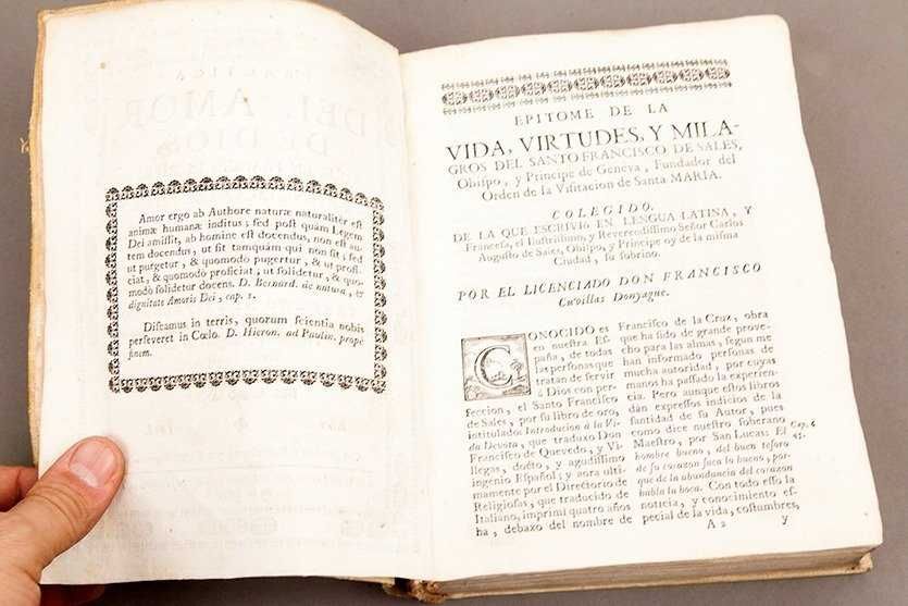 Livro do Séc. XVII, 1.ª Edição, 1698 - Francisco de Sales