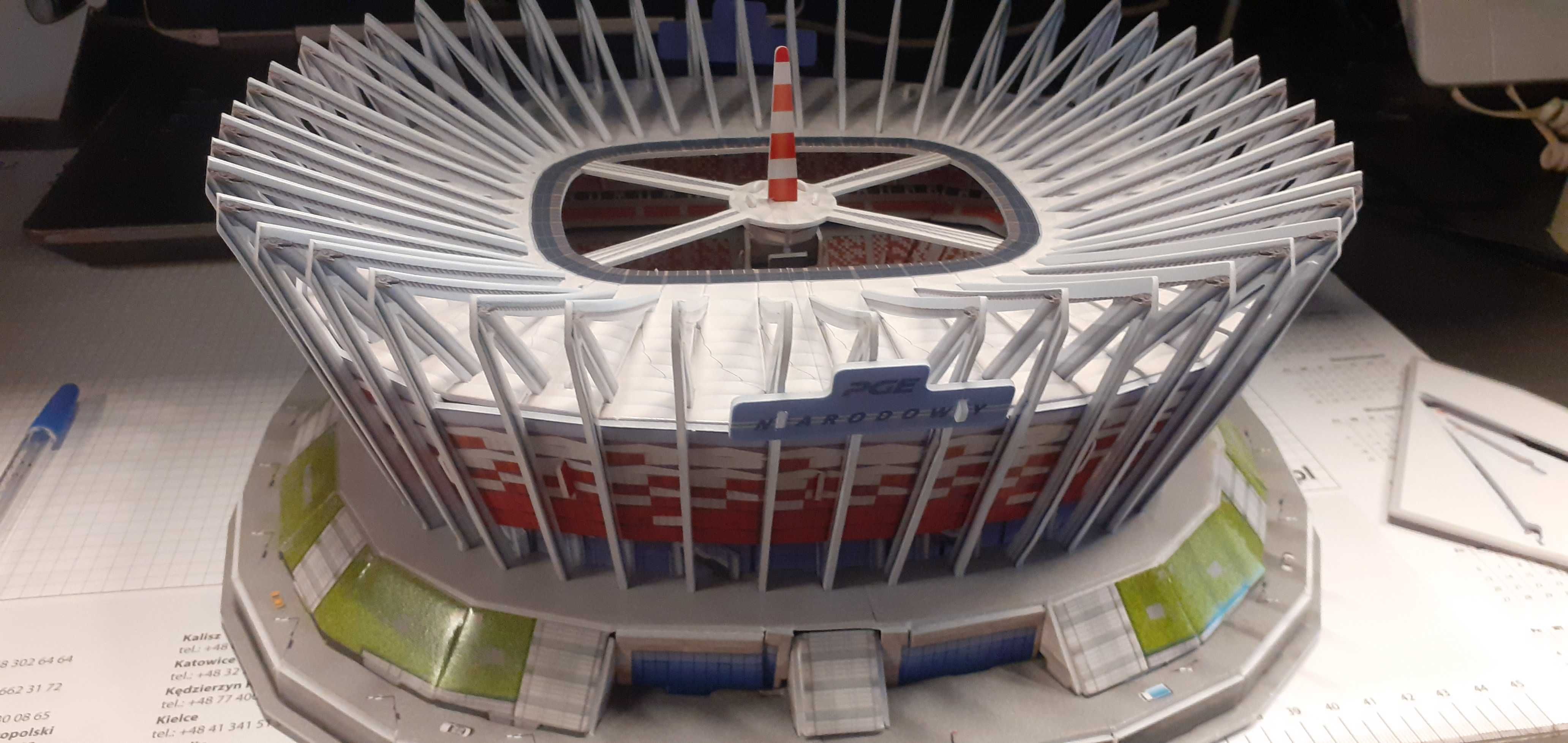 Stadion narodowy Warszawa makieta 3D miniatura