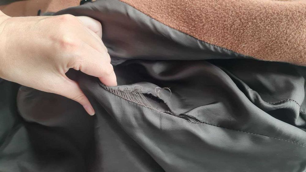 Кашемірове пальто халат nuances, супер склад, теракотовий колір