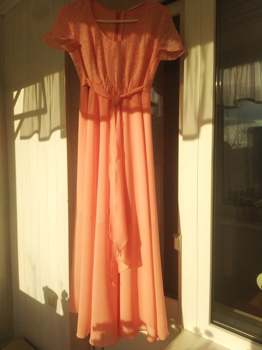 Праздничное длинное платье для беременной, размер S/М.