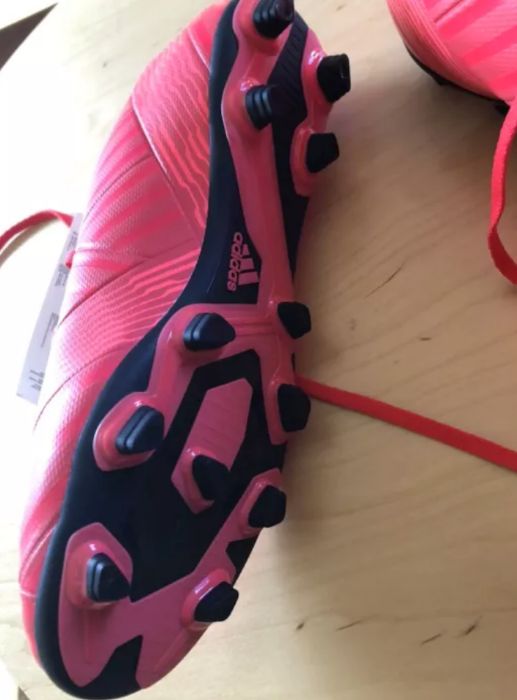 Chuteiras adidas nemeziz 17.4 fxg vermelhas, futebol NOVAS 44