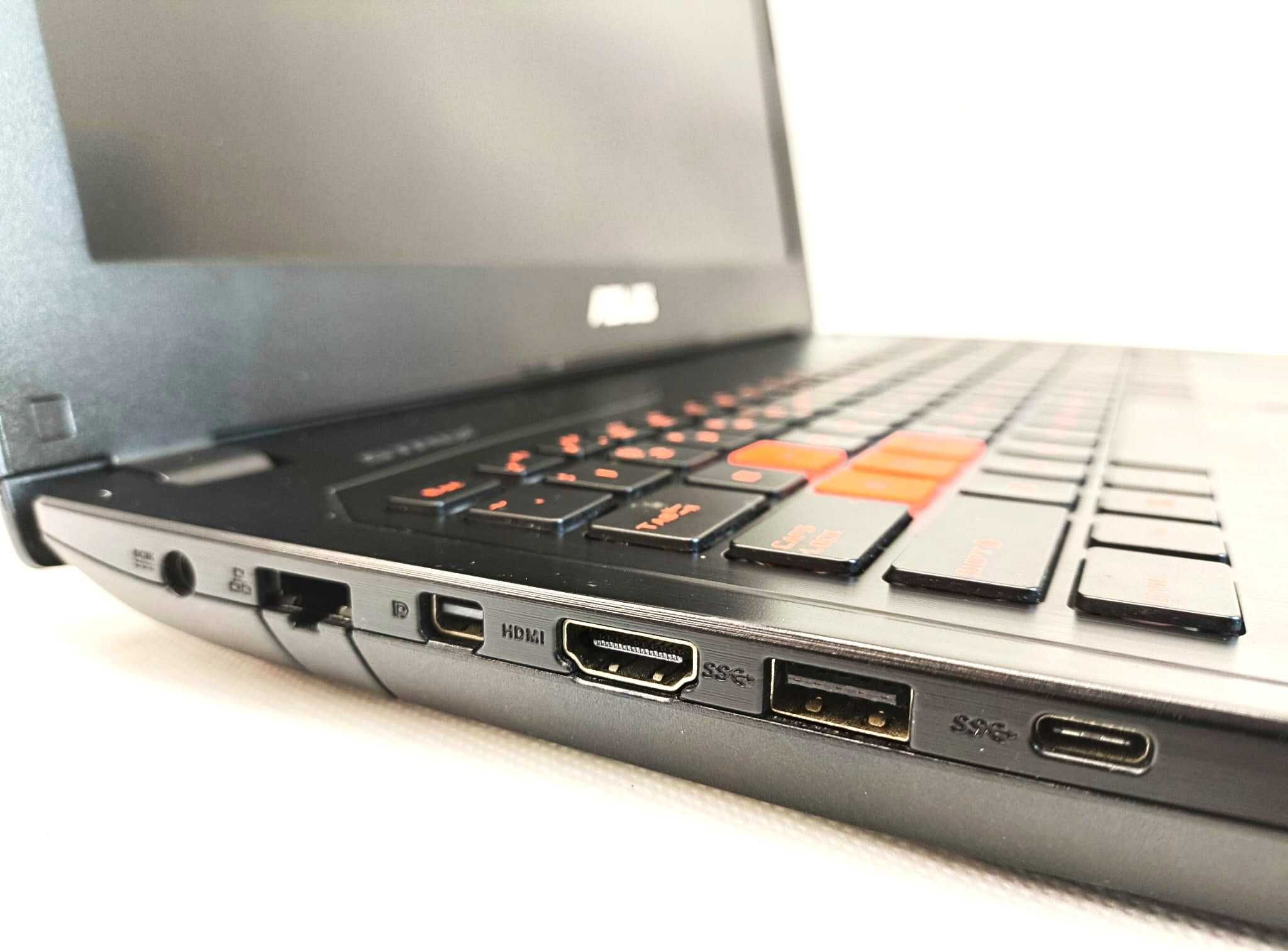 Laptop GAMINGOWY Asus ROG i7 16GB 256GB + 1TB GTX 1070 8GB W11 GWARANC