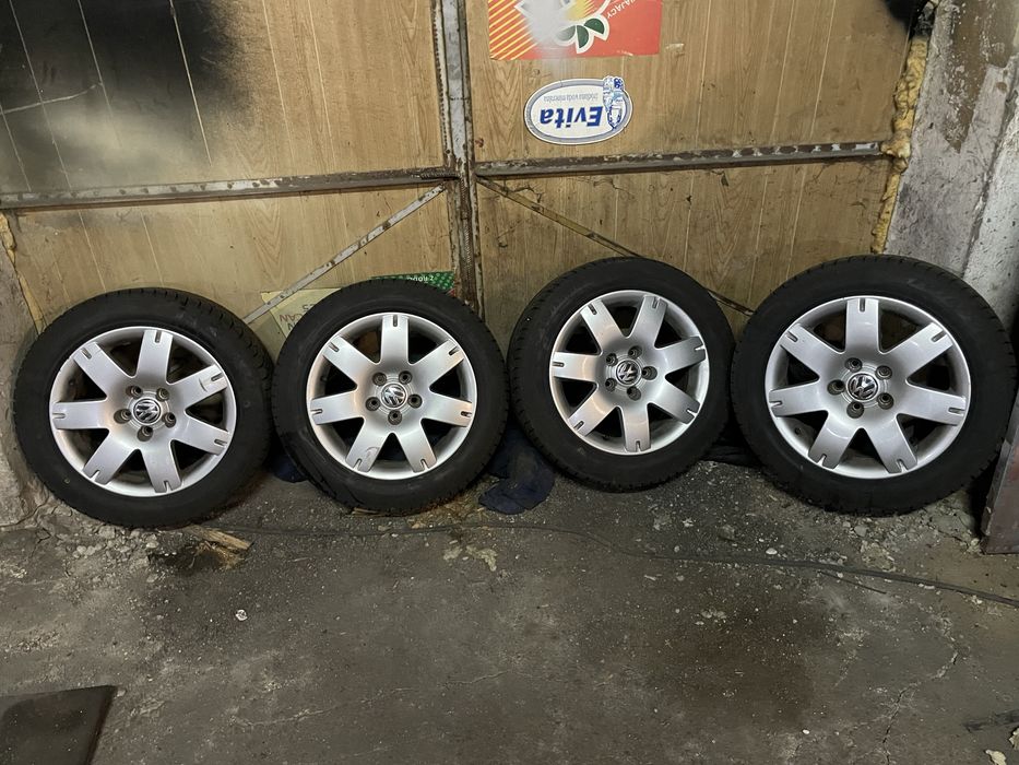 Koła felgi z oponami 205/55r16 zimowe 5x112 passat