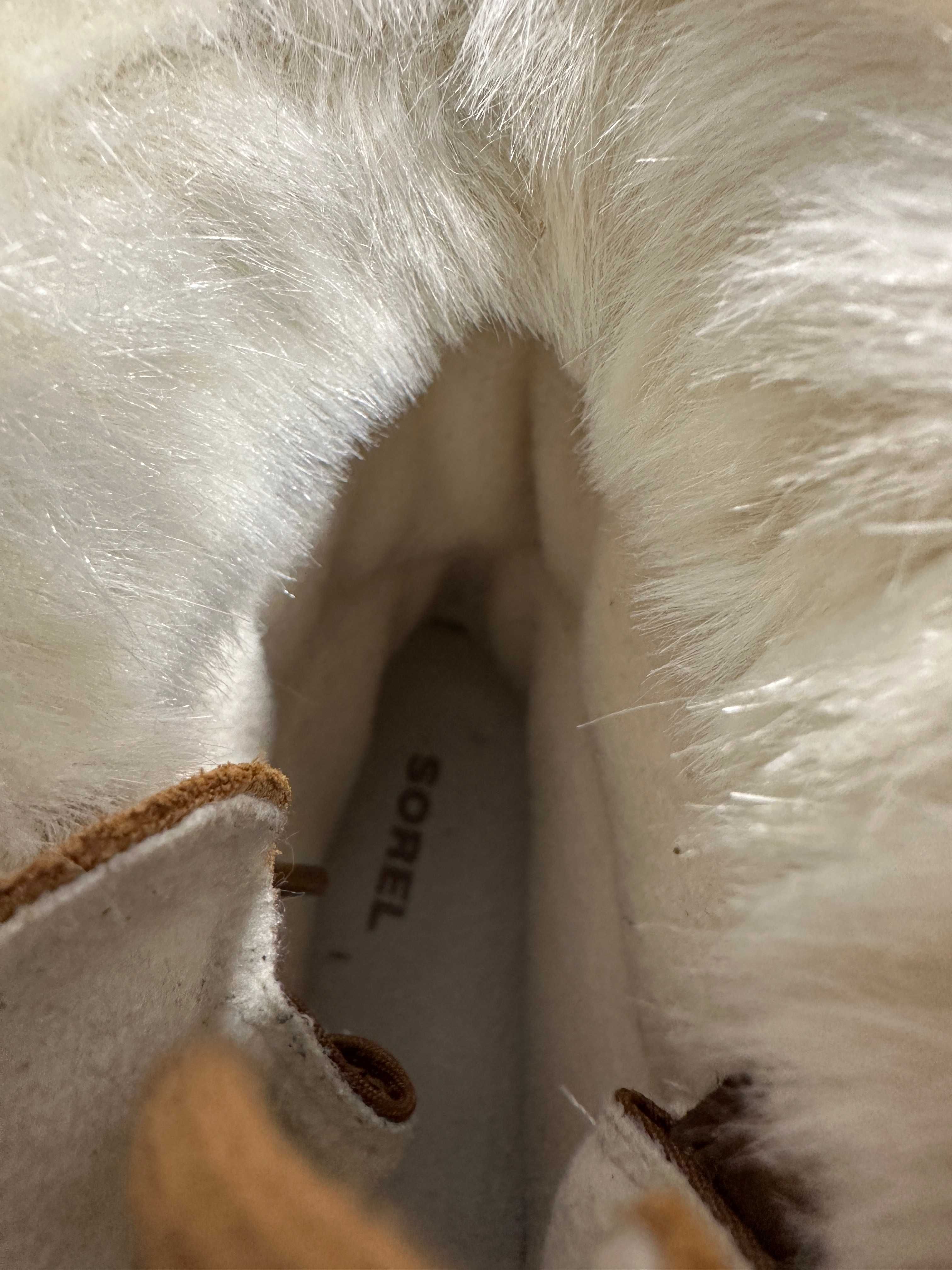 Buty botki śniegowce damskie skórzane sorel explorer joan 38