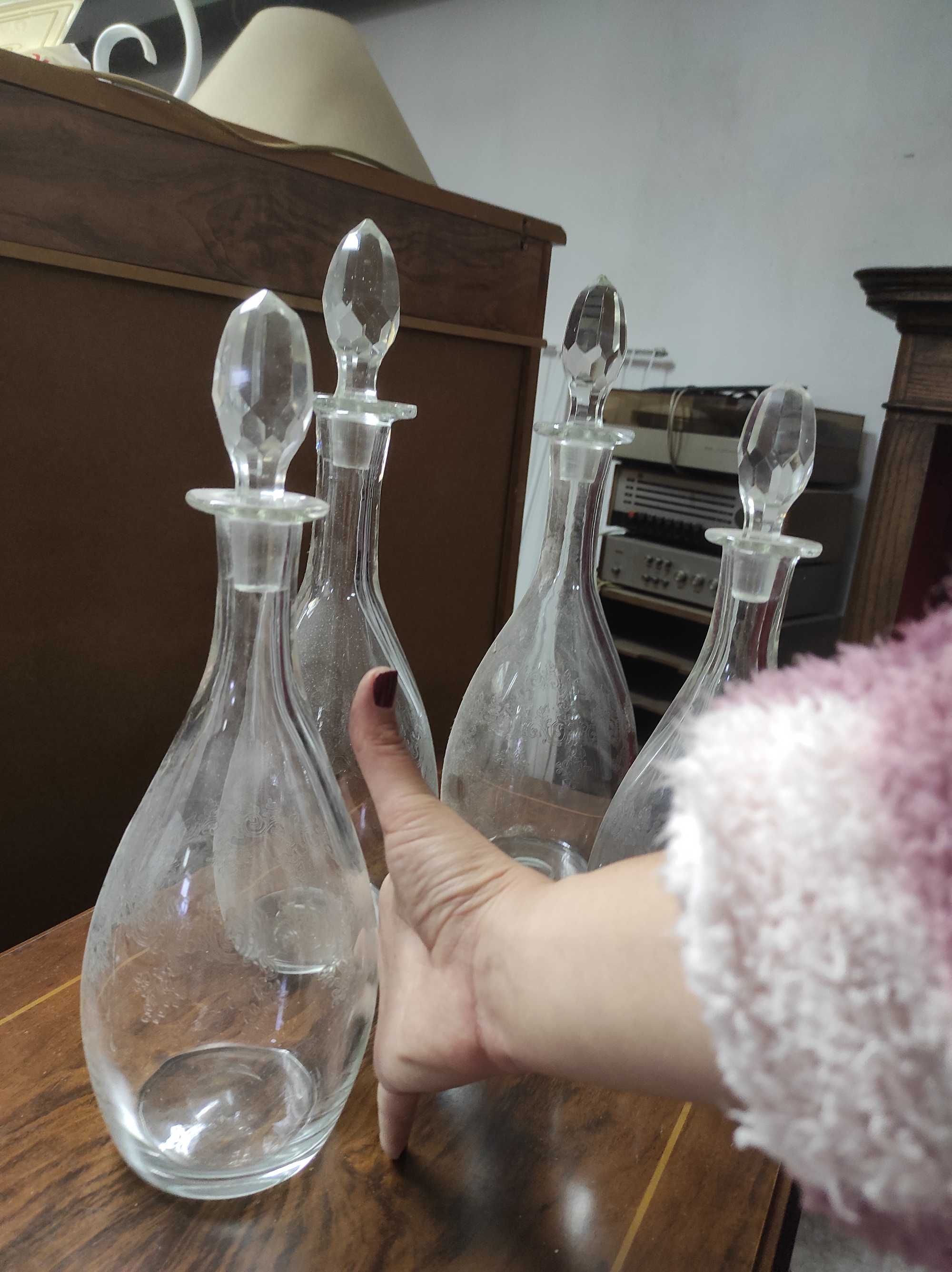 4 garrafas de Cristal d'Arques