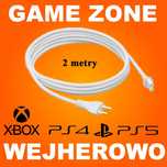 Kabel prądowy zasilający konsoli PS5+ PS4 Slim + Xbox One S + Series X
