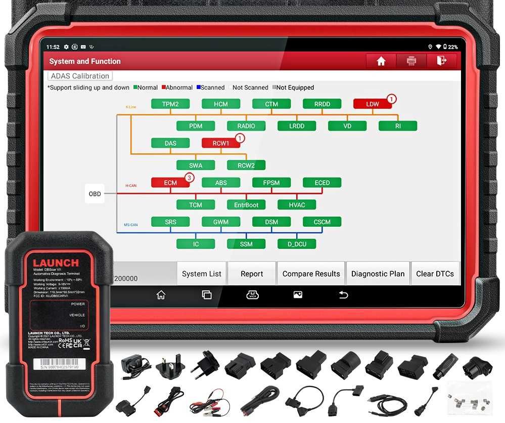 Máq. Diagnostico auto LAUNCH X431 PRO3S + Plus 10.1 "