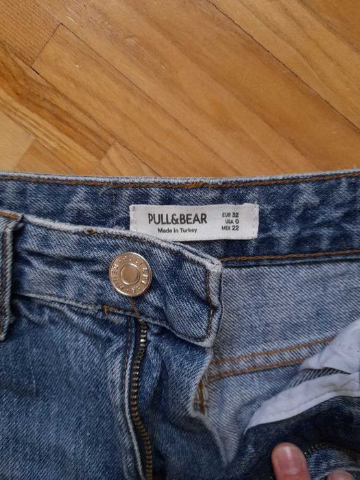 dżinsy niebieskie pull bear 32