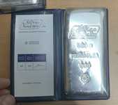 Barra 500gr Prata Fina 999 Albino Moutinho com Certificado