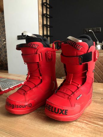 Dziecięce buty snowbordowe DEE LUXE neonowa czerwień roz 37,5