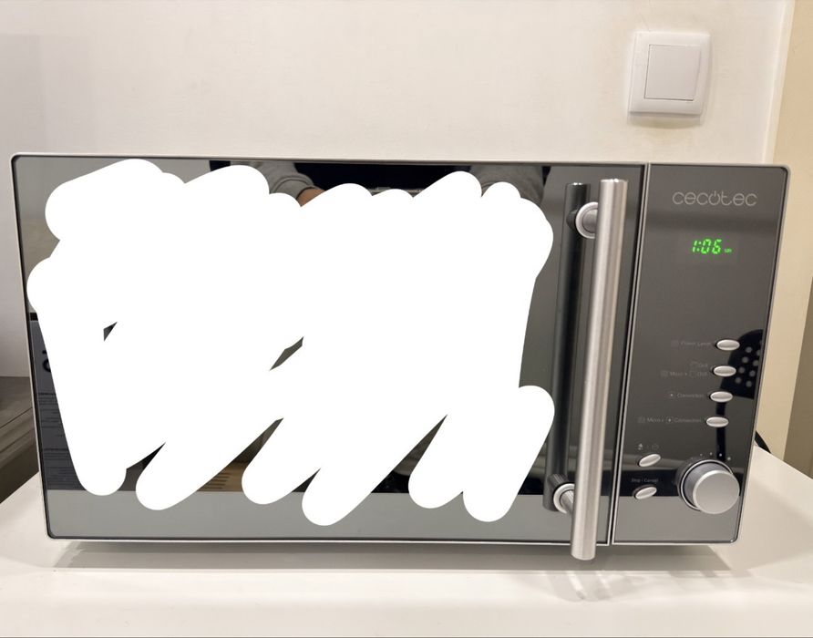 Microondas inox espelhado