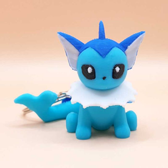 Mononoke Vaporeon z druku 3D - brelok na prezent