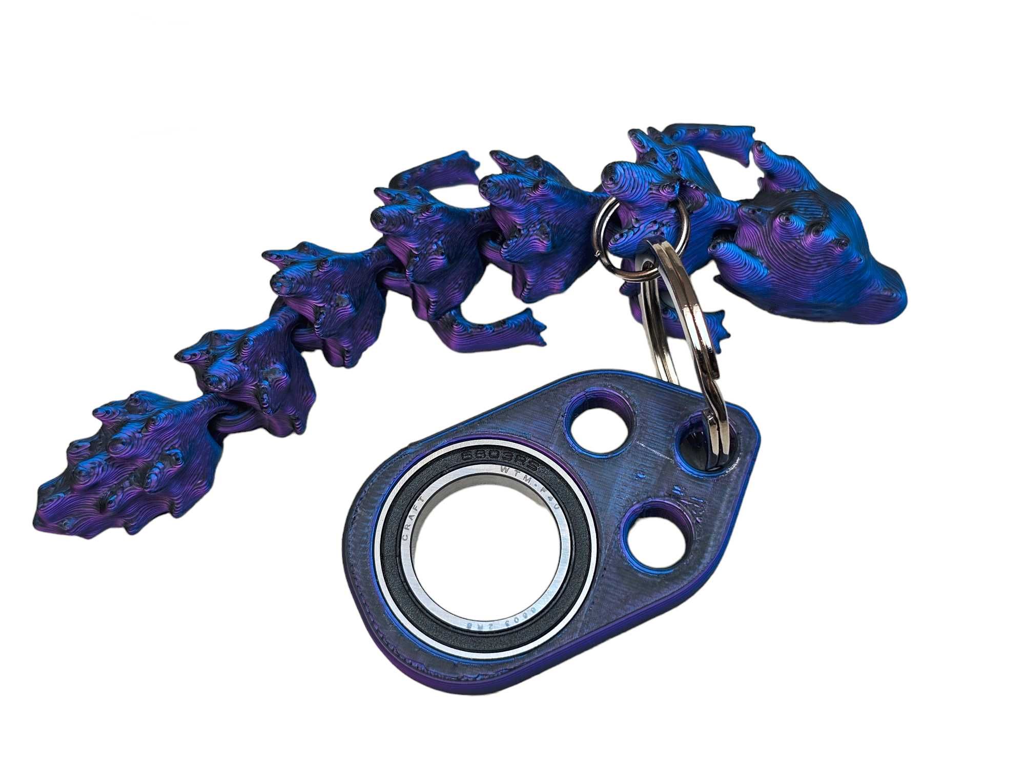 KEYRAMBIT ZESTAW + FLEXI DRAGON hit TikTok kolor 3w1 black blue purple