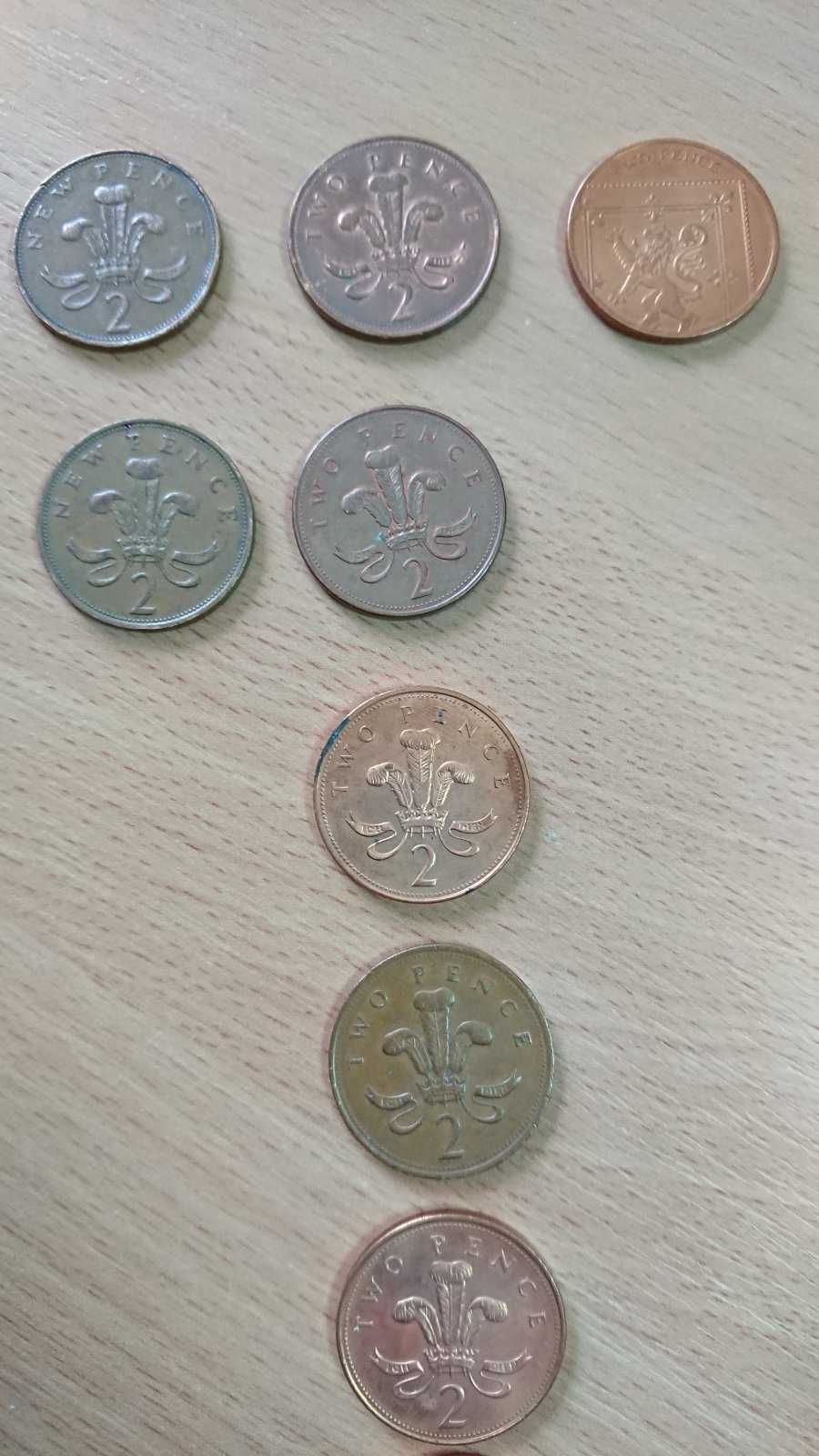 Монеты Британии (пенни, пенсы, фунты) 1971 - 2015 год penny pence