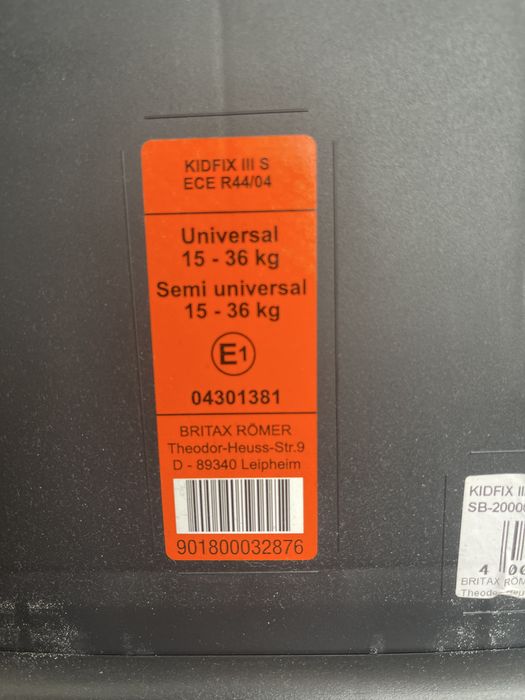 Fotelik Britax Römer Kidfix III S