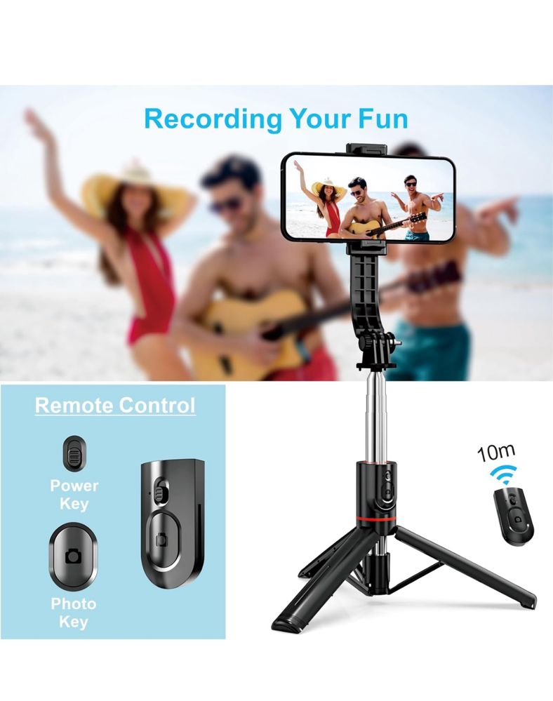 EASERIA Kijek do selfie kompatybilny z iPhone Samsung,
