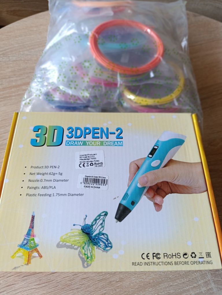 Długopis 3D i 29 wkładów