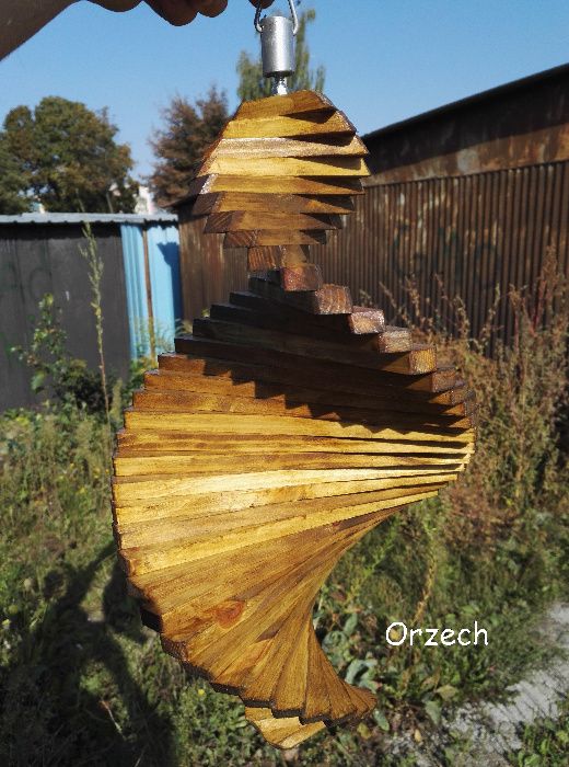 Ozdoba ogrodowa Świderek kręciołek drewniany 50cm  prezent święta