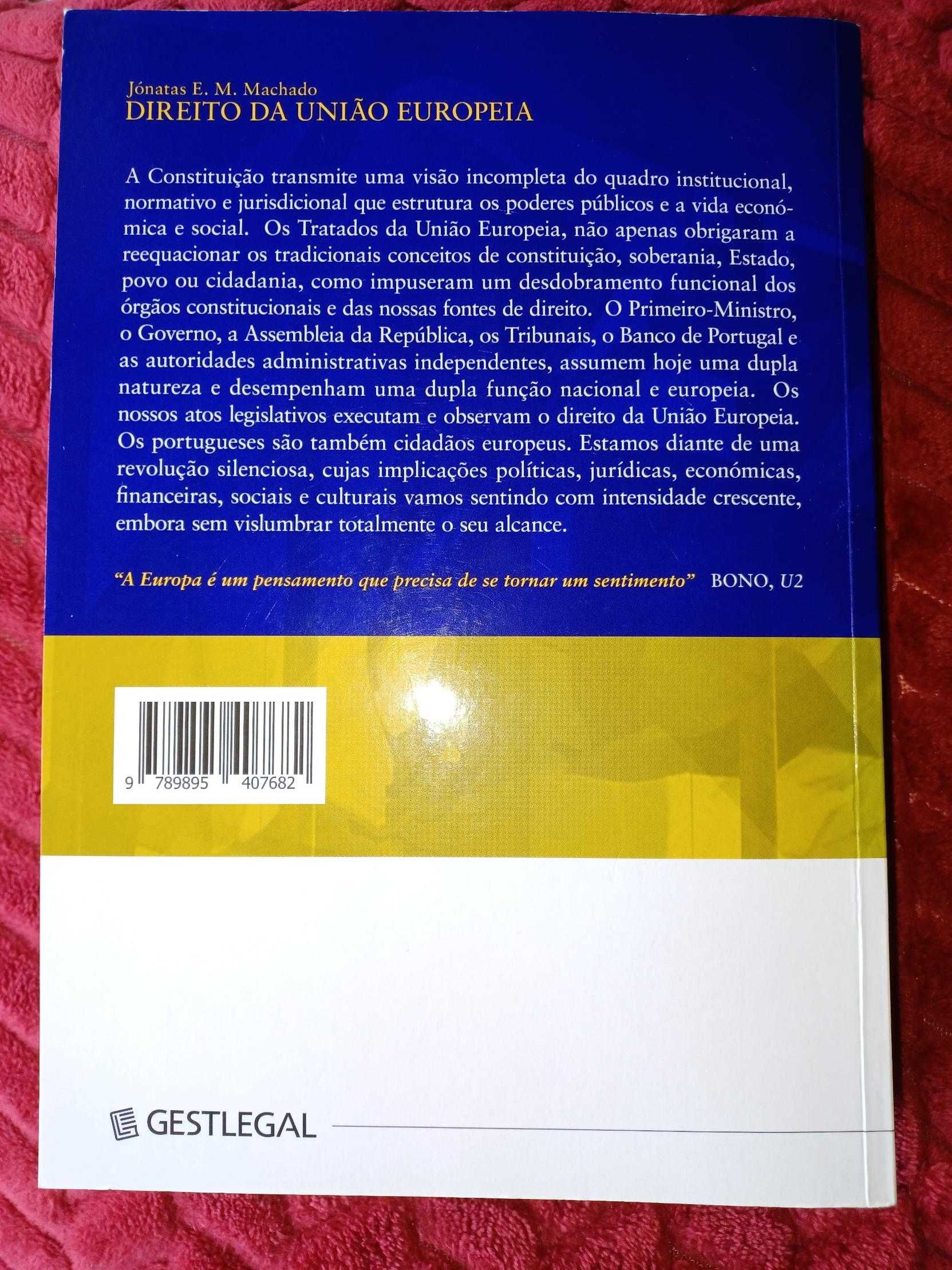 Livro de Direito - Direito da União Europeia, de Jónatas Machado