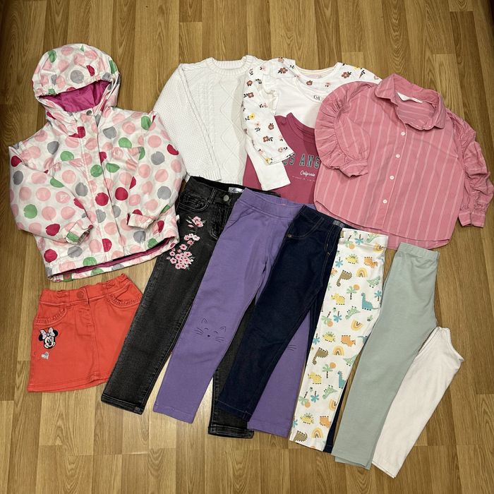 Зимова курточка теплий светр джинси лосіни кофта дівчинці 3 4 98 104