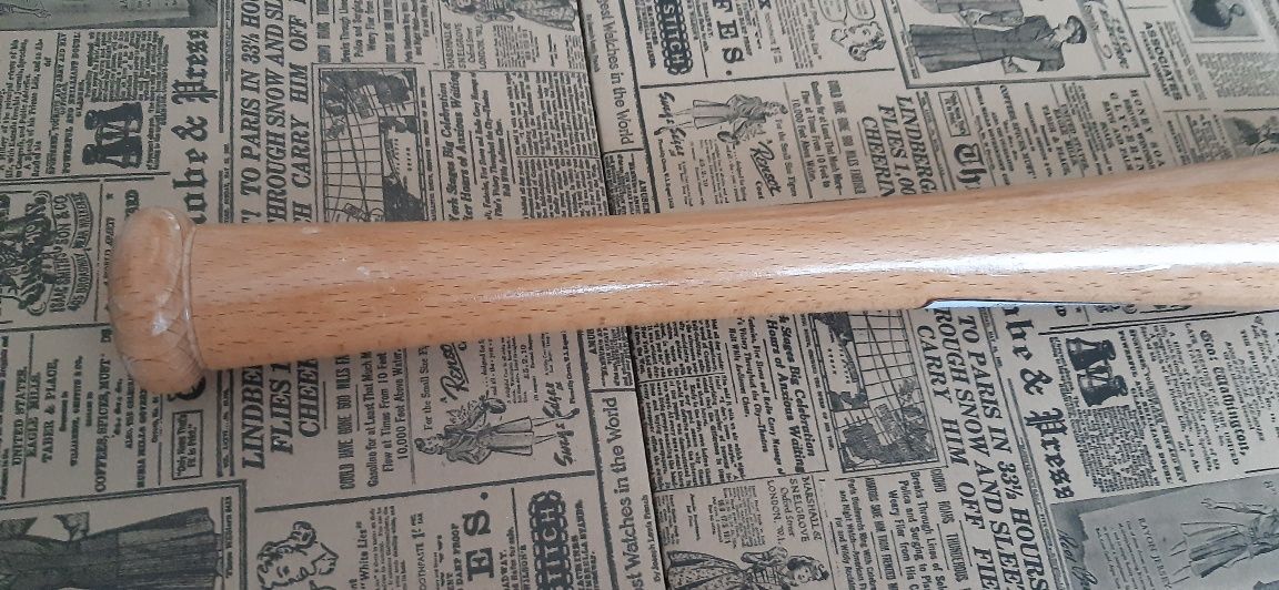 Drewniany bejzbol. Kij do baseball około 54cm NOWY