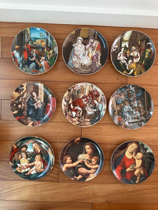 Coleção de Pratos Vista Alegre "Festa de Natal" de 1983 a 2006