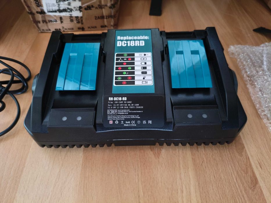 Podwójna ładowarka zamiennik do Makita. Zamiennik DC18RD z ali