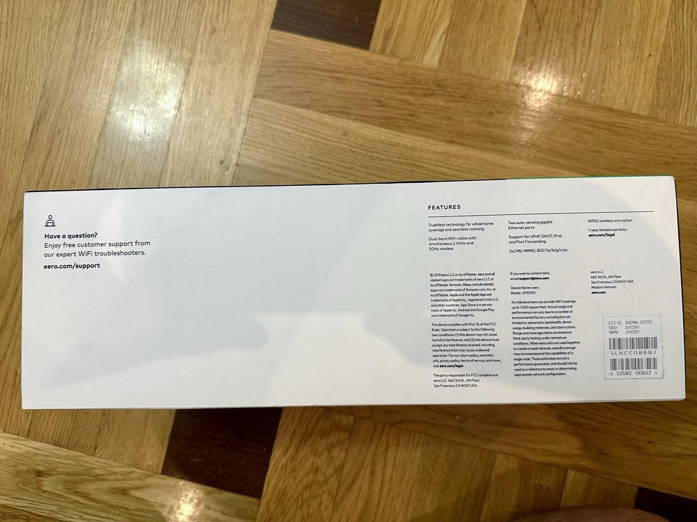 Eero WiFi Mesh System