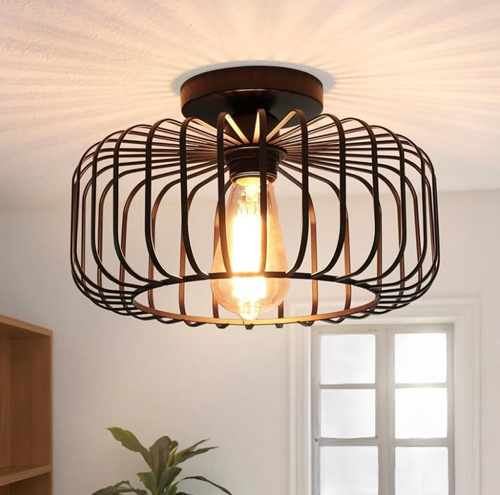 Lampa Sufitowa Industrialna Vintage