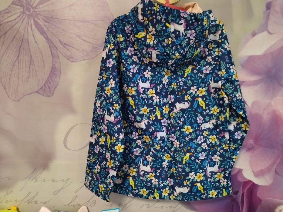 Нова Вітрівка-дощовик для дівчинки з єдинорожками Carters 136 см 27-32