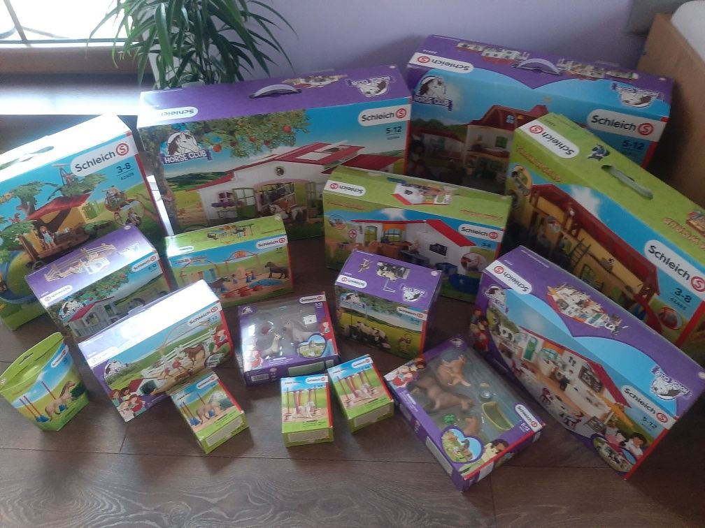 Schleich 42484 Bramka z tasiemkami dla konia. Zestaw kompletny!